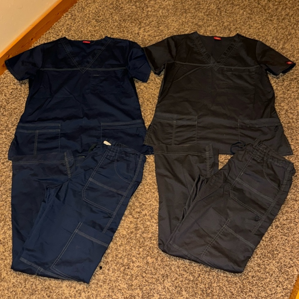Gray Dickies  scrubs.